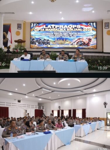 Jelang MotoGP Mandalika 2026, Polda NTB Matangkan Personel Lewat Lat Pra Ops Jelang MotoGP Mandalika 2026, Polda NTB Matangkan Personel Lewat Lat Pra Ops