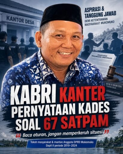 KABRI KANTER PERNYATAAN KADES SOAL 67 SATPAM: “BACA ATURAN, JANGAN GIRING OPINI SEOLAH PHK SUDAH FINAL” KABRI KANTER PERNYATAAN KADES SOAL 67 SATPAM: “BACA ATURAN, JANGAN GIRING OPINI SEOLAH PHK SUDAH FINAL”