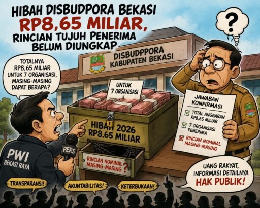 Hibah Disbudpora Bekasi Rp8,65 Miliar, Rincian Tujuh Penerima Belum Diungkap Hibah Disbudpora Bekasi Rp8,65 Miliar, Rincian Tujuh Penerima Belum Diungkap