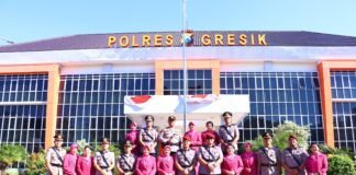 Kapolres Gresik Pimpin Sertijab PJU dan Kapolsek, 14 Personel Bergeser