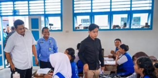 Gubernur Bobby Dampingi Wapres Gibran Tinjau Progres Rehabilitasi dan Rekonstruksi SMAN 1 Barus