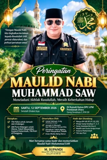 M. Supandi Bersama Pengurus RW dan RT Matangkan Persiapan Maulid Nabi Muhammad SAW, . M. Supandi Bersama Pengurus RW dan RT Matangkan Persiapan Maulid Nabi Muhammad SAW, .