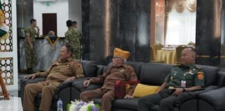 Kapoksahli Pangdam I/BB Terima Audensi Kepala Pusat Veteran Bacadnas Kemhan