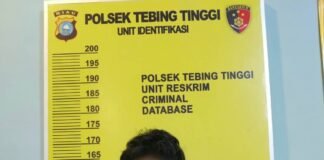 Polsek Tebing Tinggi Bekuk Terduga Pencuri Ruko Peralatan Bangunan