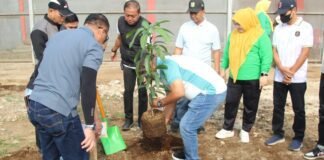 Jajaran Pemasyarakatan Sumatera Selatan Laksanakan Penanaman Pohon di Lapas Pagar Alam