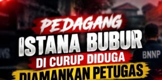 Pedagang Istana Bubur di Curup, Diduga telah Diamankan Petugas BNNP Wilayah Bengkulu.