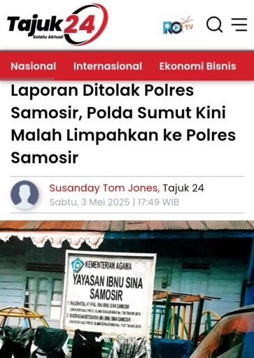 Laporan UU ITE Dilimpahkan ke Polres Samosir, Setelah 1.5 Tahun, Wendeilyna Pertanyakan Kesiapan Penyidik Laporan UU ITE Dilimpahkan ke Polres Samosir, Setelah 1.5 Tahun, Wendeilyna Pertanyakan Kesiapan Penyidik