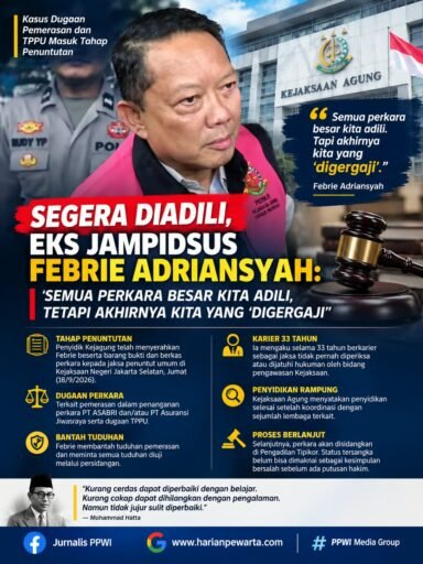 *Eks Jampidsus Febrie Adriansyah: Semua Perkara Besar Kita Adili, tetapi Akhirnya Kita yang ‘Digergaji’”* *Eks Jampidsus Febrie Adriansyah: Semua Perkara Besar Kita Adili, tetapi Akhirnya Kita yang ‘Digergaji’”*
