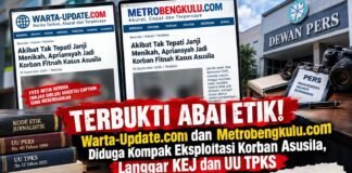 *MEDIA BENGKULU DIDUGA ABAI KODE ETIK DAN UU TPKS: EKSPLOITASI KASUS UNTUK GIRING OPINI DIPERSOALKAN*
