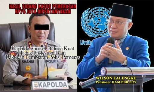 *Kasus Pemerasan Rp75 Juta, Ketum PPWI Siap Seret Kapolda Sumsel ke Propam Polri* *Kasus Pemerasan Rp75 Juta, Ketum PPWI Siap Seret Kapolda Sumsel ke Propam Polri*