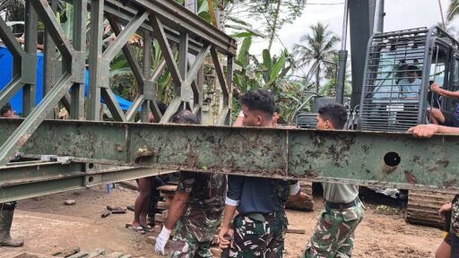 Jembatan Modular di Desa Sihare’o III Nias Capai 64,5 Persen Jembatan Modular di Desa Sihare’o III Nias Capai 64,5 Persen