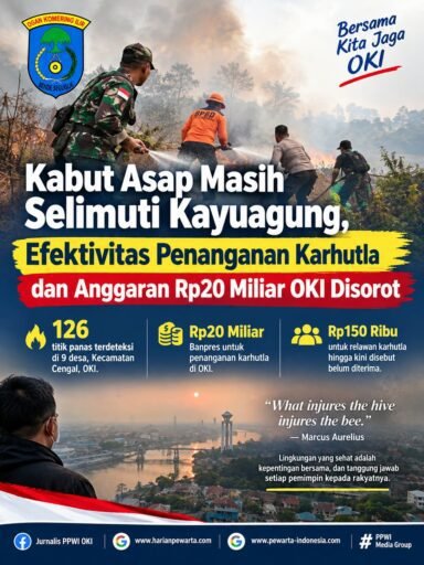 *Kabut Asap Masih Selimuti Kayuagung, Efektivitas Penanganan Karhutla dan Anggaran Rp20 Miliar OKI Disorot* *Kabut Asap Masih Selimuti Kayuagung, Efektivitas Penanganan Karhutla dan Anggaran Rp20 Miliar OKI Disorot*