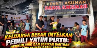KELUARGA BESAR INTELKAM PEDULI YATIM PIATU: BERKUNJUNG DAN BERIKAN BANTUAN DI PANTI ASUHAN DARUL AMANAH.