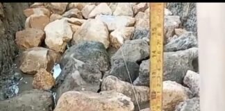 Diduga Proyek Irigasi Rp 8,6 Miliar di Afia Dikerjakan di Dalam Lumpur
