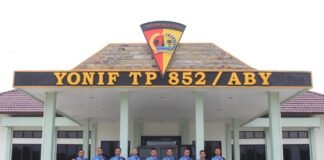 Satukan Langkah, Eratkan Kebersamaan untuk Negeri, Yonif TP 852/ABY Bersama Insan Pers