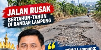 *Jalan Rusak Bertahun-tahun, Ketua PPWI Lampung: Jangan Hibah Terus, Prioritaskan Kepentingan Warga*