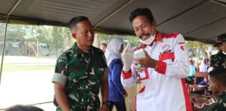 Yonif TP 852/ABY Bersama Puskesmas Batang Kuis Wujudkan Generasi Sehat