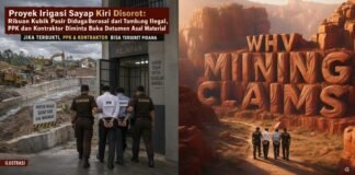 *PROYEK IRIGASI SAYAP KIRI PULUHAN MILIAR: PASIR ILEGAL MASIH MENGALIR, TINDAKAN TERKAIT HILANG*