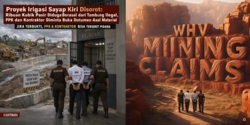 *PROYEK IRIGASI SAYAP KIRI PULUHAN MILIAR: PASIR ILEGAL MASIH MENGALIR, TINDAKAN TERKAIT HILANG* *PROYEK IRIGASI SAYAP KIRI PULUHAN MILIAR: PASIR ILEGAL MASIH MENGALIR, TINDAKAN TERKAIT HILANG*