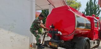 Bakti TNI AD Hadir di Tengah Kekeringan, Kodim 0210/TU Salurkan Bantuan Air Bersih