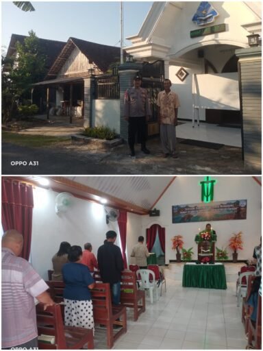 Personil Polsek Ngimbang Gelar Pengamanan Ibadah Minggu Pagi Di Gereja GKJTU Dan GJWI Desa Ngasemlemahbang Personil Polsek Ngimbang Gelar Pengamanan Ibadah Minggu Pagi Di Gereja GKJTU Dan GJWI Desa Ngasemlemahbang