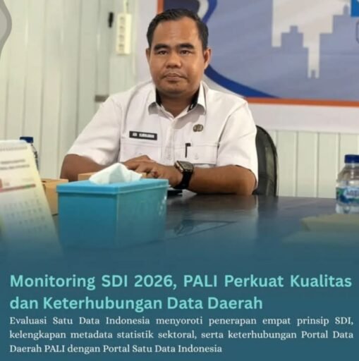 Perkuat Tata Kelola Data Nasional, Diskominfo Sumsel Gelar Monev Indeks Kualitas SDI 2026 di Kabupaten PALI. Perkuat Tata Kelola Data Nasional, Diskominfo Sumsel Gelar Monev Indeks Kualitas SDI 2026 di Kabupaten PALI.