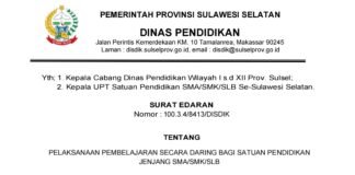Kadisdik Sulsel Terbitkan SE Dampak BBM Langka, 4 SMA di Toraja Utara Besok Belajar Daring