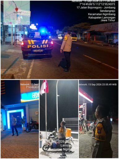Berikan Rasa Aman Personil Polsek Ngimbang Gelar Patroli Harkamtibmas Blue Light 4C Di Daerah Rawan Berikan Rasa Aman Personil Polsek Ngimbang Gelar Patroli Harkamtibmas Blue Light 4C Di Daerah Rawan