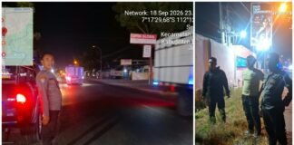 Polsek Ngimbang Guna Cegah Dan Daya Tangkal 4C Gelar Patroli Blue Light Di Malam Hari
