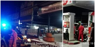Polsek Ngimbang Gelar Patroli Blue Light Guna Menjaga Siskamtibmas Daerah Rawan Kriminal Di Wilayah Ngimbang
