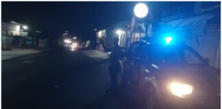 Polsek Ngimbang Guna Cegah Dan Daya Tangkal 4C Gelar Patroli Blue Light Di Malam Hari