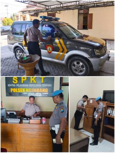 Secara Rutin Polsek Ngimbang Laksanakan Pengecekan Barang Inventaris dan Kebersihan Mapolsek Ngimbang Secara Rutin Polsek Ngimbang Laksanakan Pengecekan Barang Inventaris dan Kebersihan Mapolsek Ngimbang