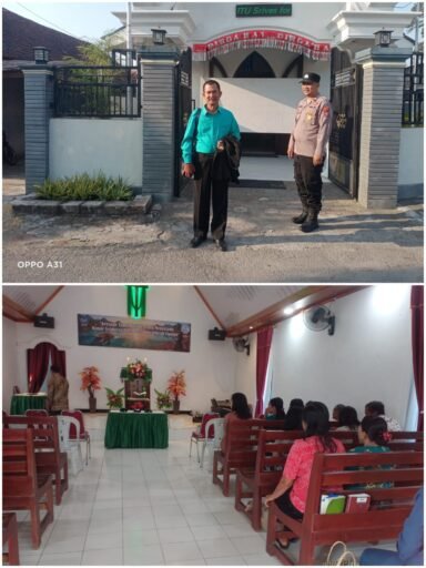Personil Polsek Ngimbang Gelar Pengamanan Ibadah Minggu Pagi Di Gereja GKJTU Dan GJWI Desa Ngasemlemahbang Personil Polsek Ngimbang Gelar Pengamanan Ibadah Minggu Pagi Di Gereja GKJTU Dan GJWI Desa Ngasemlemahbang