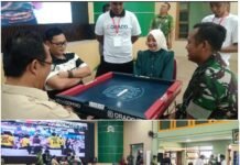 Semarak Piala Panglima TNI, 128 Peserta Adu Strategi di Open Turnamen Domino Jember