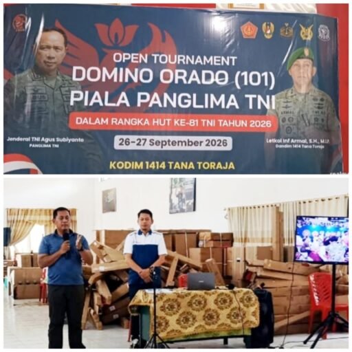 Sambut HUT TNI Ke-81, Kodim 1414 Gelar Pertandingan Domino ORADO Perebutkan Piala Panglima Sambut HUT TNI Ke-81, Kodim 1414 Gelar Pertandingan Domino ORADO Perebutkan Piala Panglima