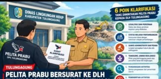 Pelita Prabu Bersurat ke DLH Tulungagung, Minta Klarifikasi Legalitas ,Pengawasan Aktivitas Desa Aryojeding