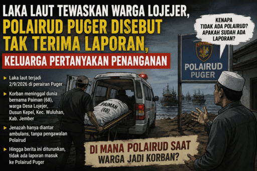 Paiman Tewas dalam Laka Laut, Polairud Puger Tak Terima Laporan? Keluarga Minta Kejelasan Paiman Tewas dalam Laka Laut, Polairud Puger Tak Terima Laporan? Keluarga Minta Kejelasan