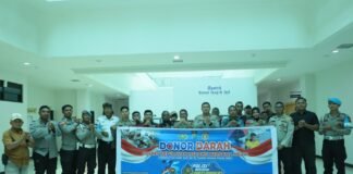 Setetes Darah untuk Kemanusiaan: Sinergi Polres Kepulauan Meranti dan Media di HUT Humas Polri ke-71