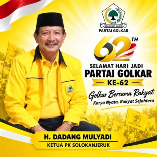 62 Tahun Partai Golkar Mom tum Komitmen H. Dadang Mulyadi Ketua PK Partai Golkar Solokanjeruk Bersama Rakyat 62 Tahun Partai Golkar Mom tum Komitmen H. Dadang Mulyadi Ketua PK Partai Golkar Solokanjeruk Bersama Rakyat
