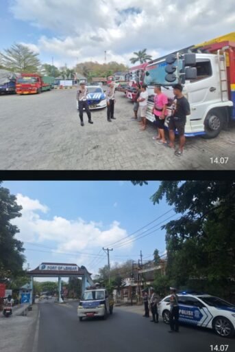 Polisi Kawal Jalur Logistik MotoGP dari Pelabuhan Lembar ke Mandalika Polisi Kawal Jalur Logistik MotoGP dari Pelabuhan Lembar ke Mandalika