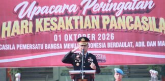 Kapolres Gresik Pimpin Upacara Hari Kesaktian Pancasila 2026, Teguhkan Nilai Persatuan