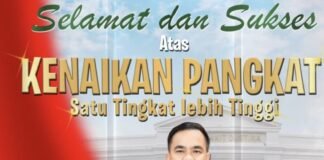 UCAPAN SELAMAT DAN SUKSES ATAS KENAIKAN PANGKAT SATU TINGKAT LEBIH TINGGI