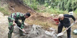 Kodim 0212/TS Bangun Jembatan Beton di Mompang Lombang, Buka Akses Warga dan Perkebunan