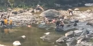 Gerakan Bersih Lingkungan Bersama DPC Partai Gerindra Toraja Utara, Sasar Sungai Saddang