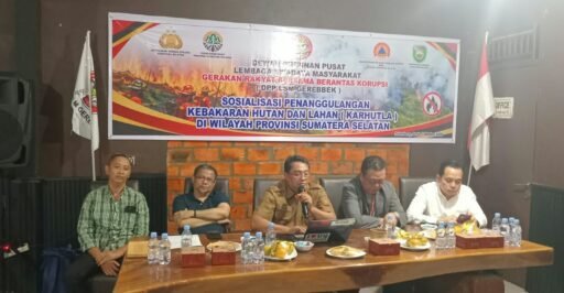 DPP LSM GEREBBEK Gelar Diskusi Publik, Soroti Penanggulangan Karhutla di Sumsel DPP LSM GEREBBEK Gelar Diskusi Publik, Soroti Penanggulangan Karhutla di Sumsel