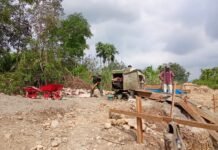 Kodim 0212/TS Percepat Pembangunan Jembatan Beton di Aek Gareder, Progres Capai 32 Persen