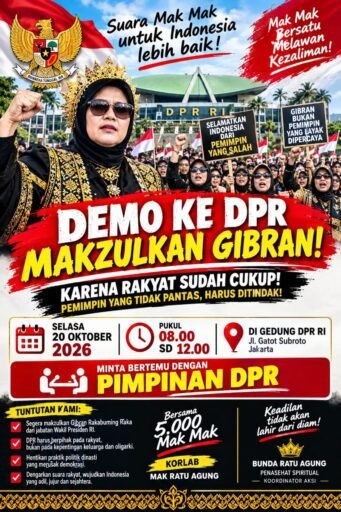 *SUARA RAKYAT BERGEMA: RIBUAN WARGA AKAN SAMPAIKAN ASPIRASI KE DPR RI, MINTA PENGEMBALIAN KEUTUHAN DEMOKRASI* *SUARA RAKYAT BERGEMA: RIBUAN WARGA AKAN SAMPAIKAN ASPIRASI KE DPR RI, MINTA PENGEMBALIAN KEUTUHAN DEMOKRASI*