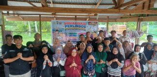 Polres Meranti Bersama Masyarakat Jalan Ibrahim Gelar Sosialisasi Perlinsos, 80 Warga Antusias Ikuti Kegiatan