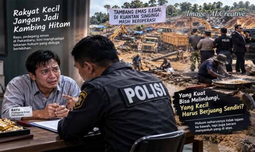 *Keadilan yang Pincang: Saat Pedagang Eceran Dijadikan Kambing Hitam Mafia Tambang Ilegal* *Keadilan yang Pincang: Saat Pedagang Eceran Dijadikan Kambing Hitam Mafia Tambang Ilegal*