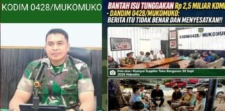 *PEMBANGUNAN KDMP MUKOMUKO: DANDIM JELASKAN MEKANISME PEMBAYARAN, SERTAKAN REKANAN YANG DIDUGA BERMASALAH*